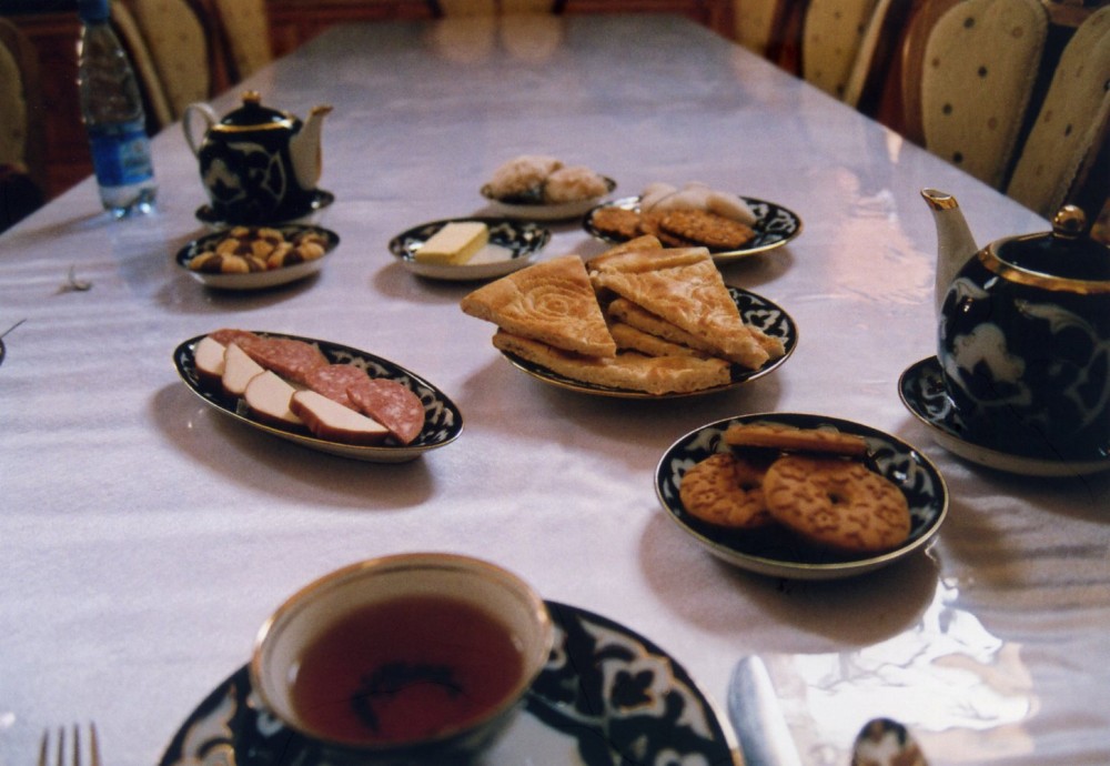ホテル、シャフリソーダの朝食【ウズベキスタン（ヒヴァ）】