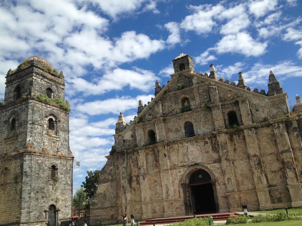 フィリピン、ラワグ。パウアイにある世界遺産の教会、サン・アウグスチン教会