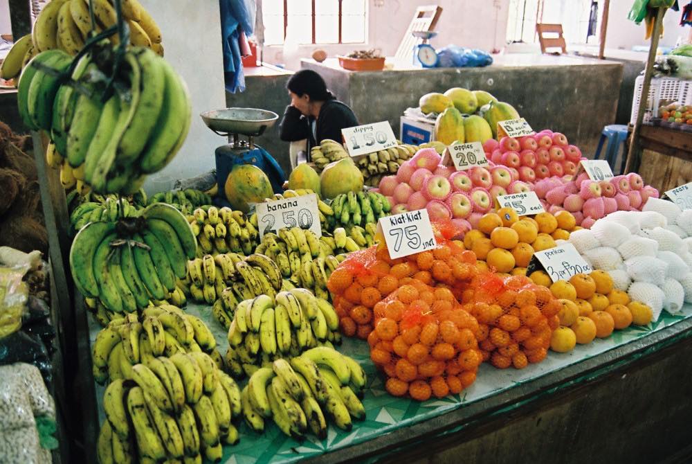 フィリピン、バナウェ。バナウェの市場
