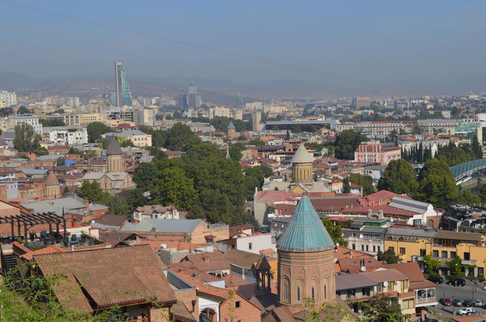 トビリシ、ナリカラ要塞からの眺め【ジョージア（グルジア）Georgia：საქართველო】