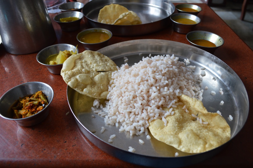 Sri Krishna Cafe(ランチ)　マッタンチェリー(南インド・ケララ州3)