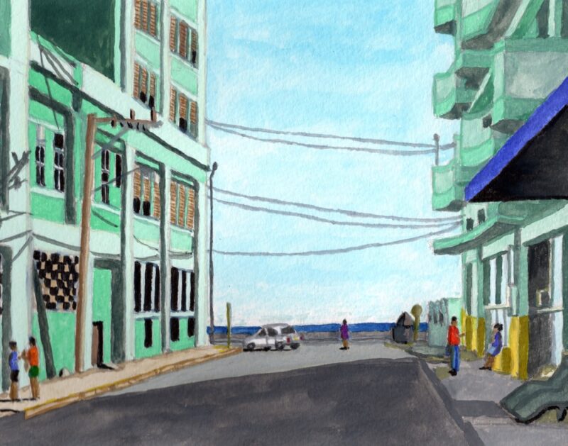 朝の新市街（キューバ・ハバナ）