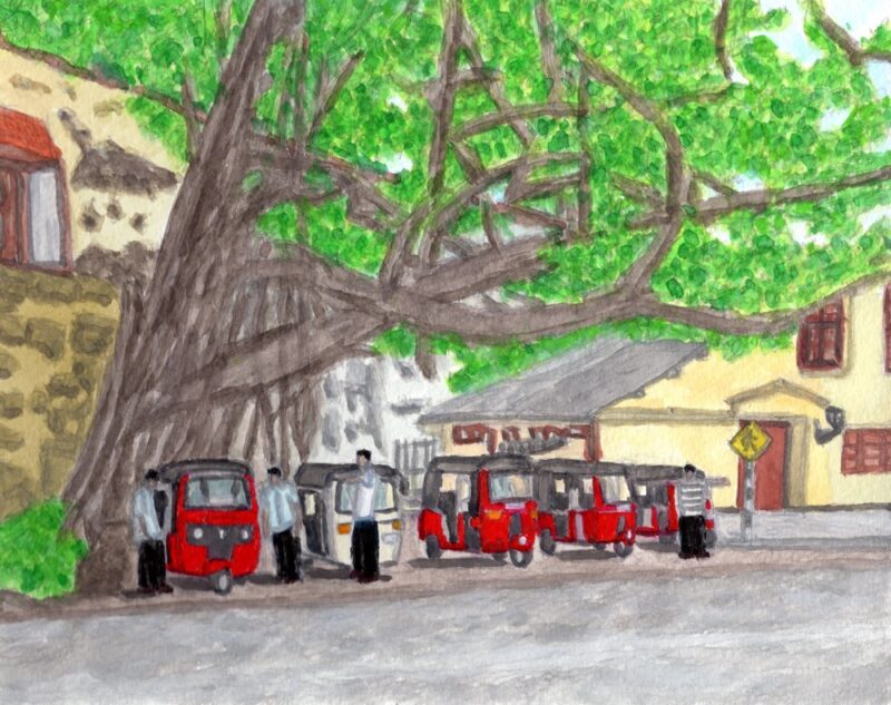 ゴールのリキシャ（スリランカ）