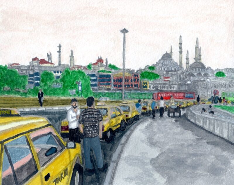 夕方のイスタンブール（トルコ）