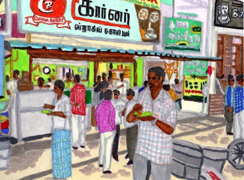 ティファン屋（インド・カライクディ）