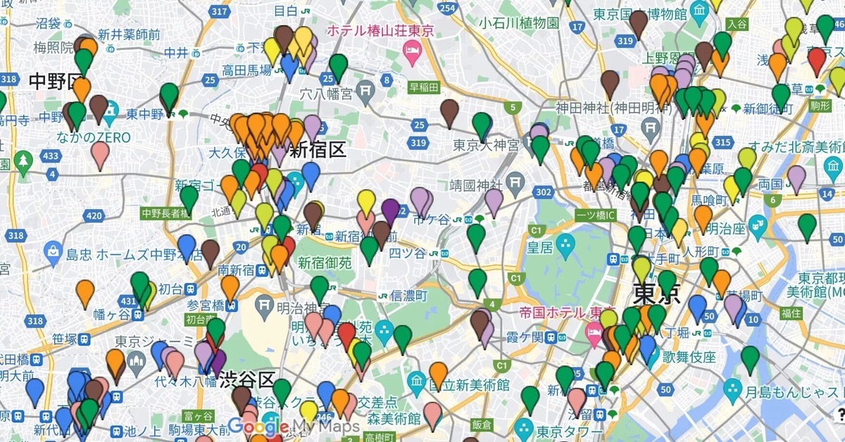 エスニック料理店マップ