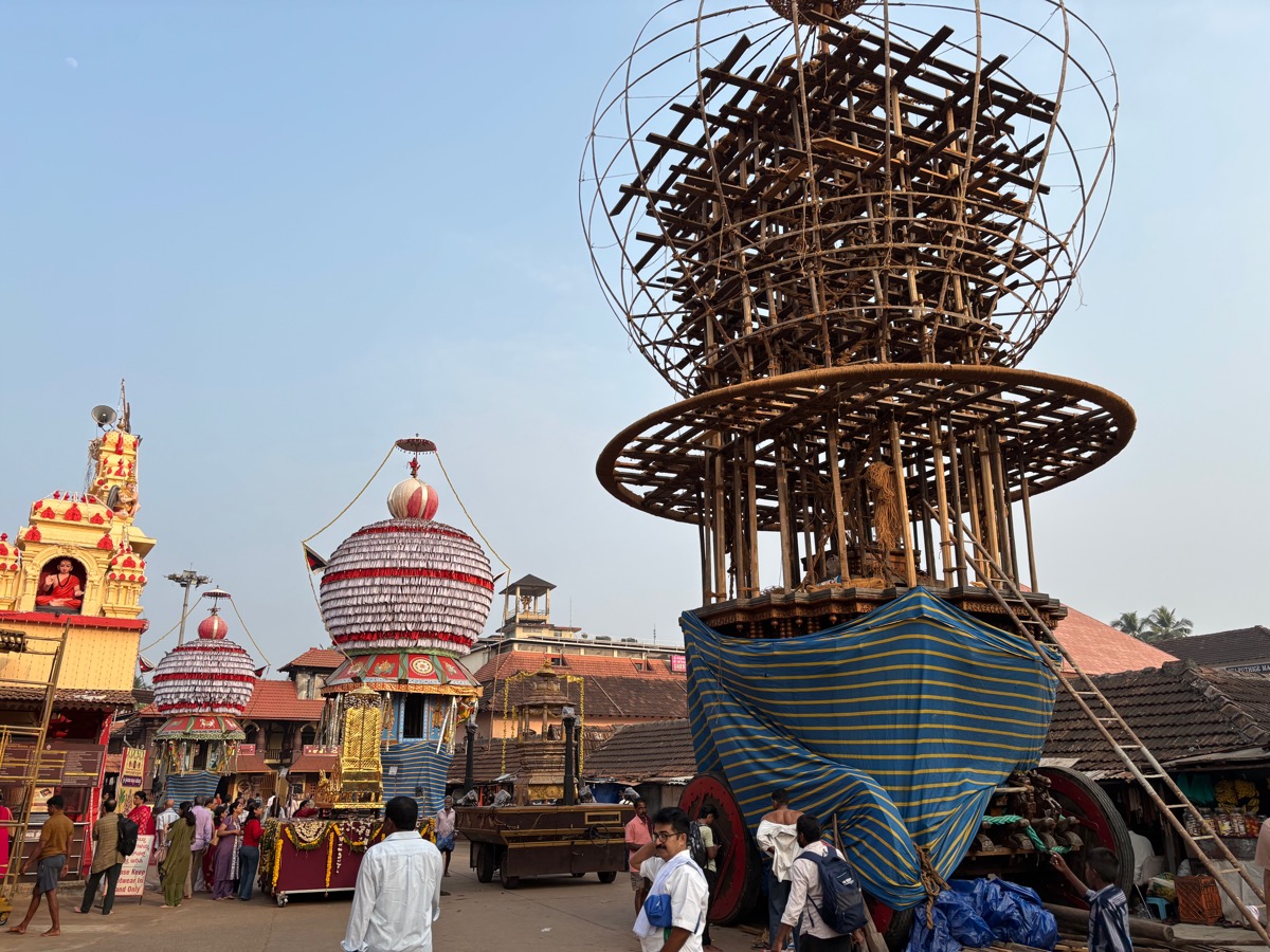 スリ・クリシュナ寺院（インド・カルナータカ州ウドゥピ）
