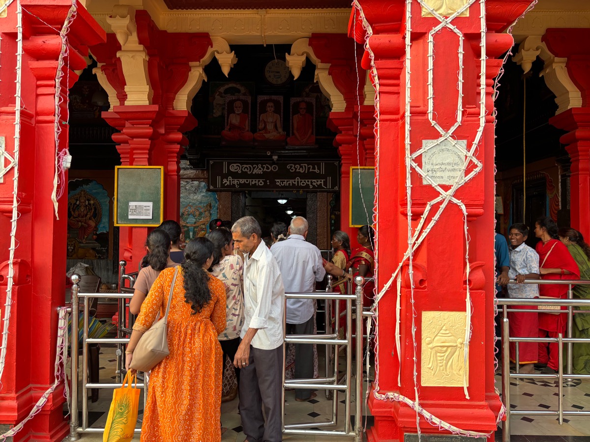スリ・クリシュナ寺院（インド・カルナータカ州ウドゥピ）