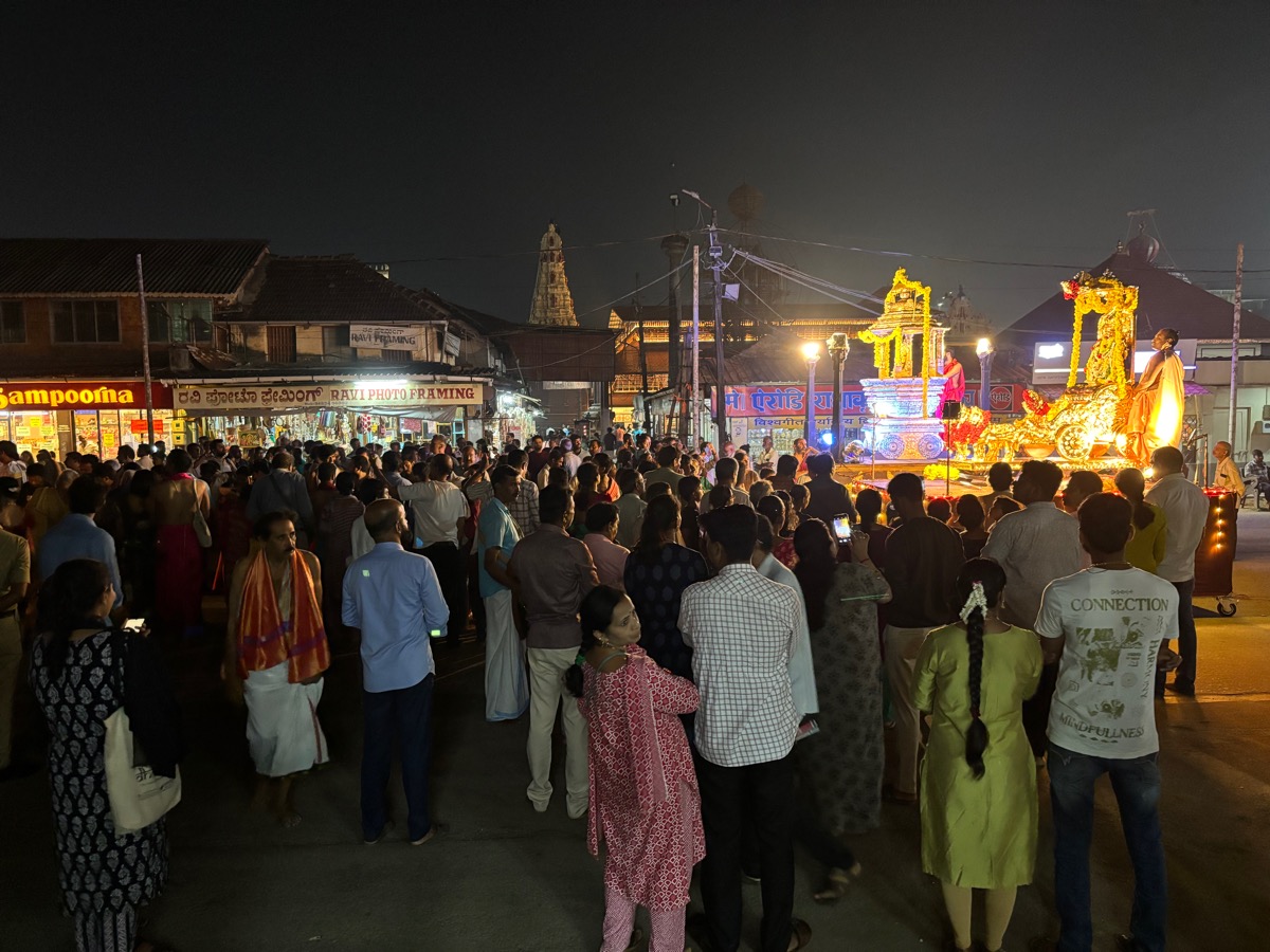 スリ・クリシュナ寺院（インド・カルナータカ州ウドゥピ）