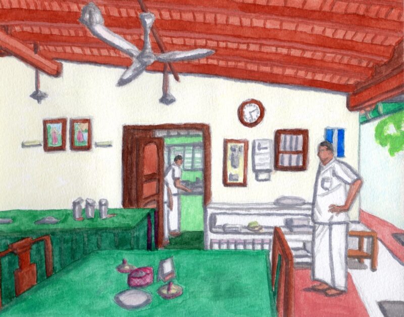 レストラン・バンガラ（インド・カライクディ）